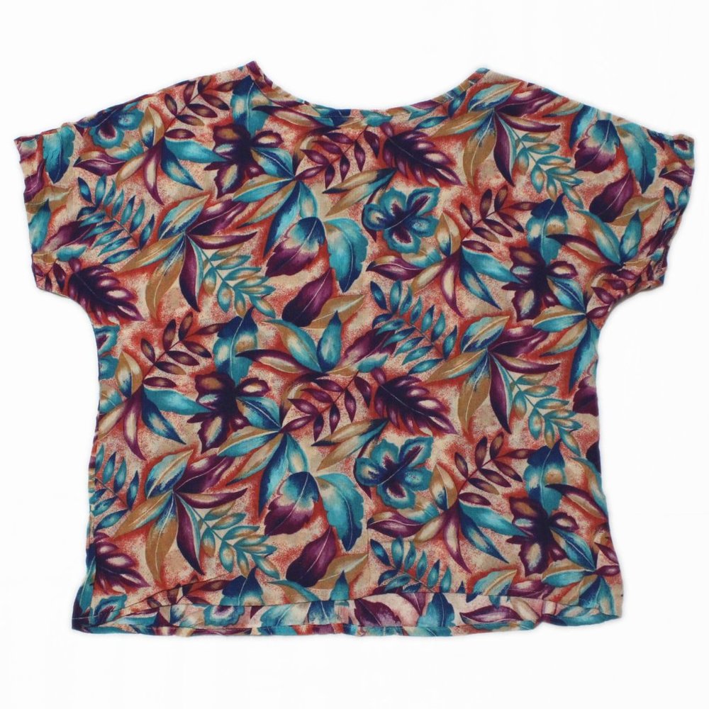 Xtrovert Size Medium Vintage Woman's Floral Top